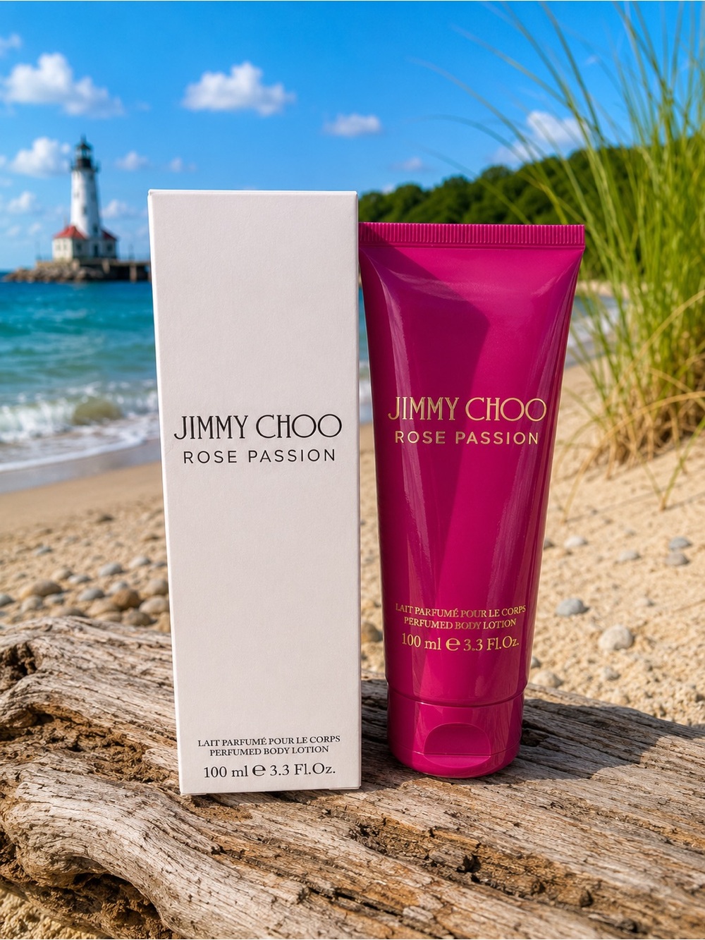 Jimmy Choo Rose Passion Body Lotion - Fuchsia and Gold